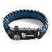 X-Plore Gear Emergency Paracord Bracelets | Set of 2| The Ultimate Tactical Survival Gear| Flint Fire Starter, Whistle, Compass & Scraper | Best Wilderness Survival-Kit - Black(R)/Blue(R)