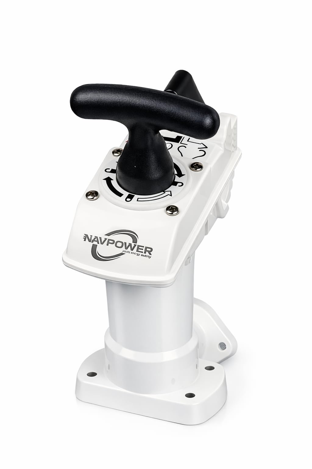 NAVPOWER Inodoro manual Compact Nautica con taza compacta, sistema Twist & Lock, desagüe confiable para barco, autocaravana y vehículos recreativos