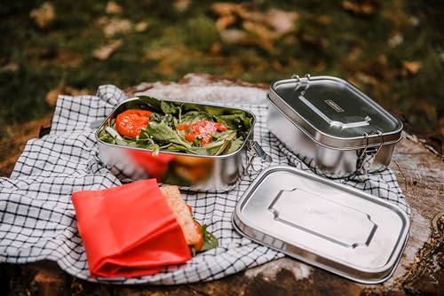 NERTHUS FIH 940 Stainless Steel Lunch Box 800 ml Stainless Steel Metal Lunch Box, Airtight, Lightweight, Reusable and Easy to Clean - Image 4