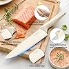 Premium Quality 8-Piece Knife Set with Block, Lightweight and Strong, Ergonomic Handles for Home,Dishwasher Safe