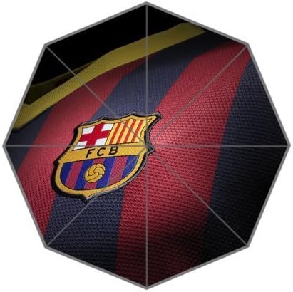 Custom Decorative FC Barcelona Design Sun Rain Umbrella Foldable Windproof Umbrella Best Gift