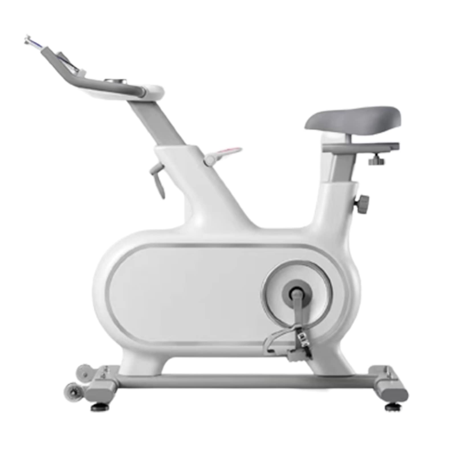 Rower fitness, rower spinningowy, wielopozycyjna regulacja, cichy rower sterowany magnetycznie, rower z wygodną poduszką do siedzenia, sprzęt do ćwiczeń i fitness (white)