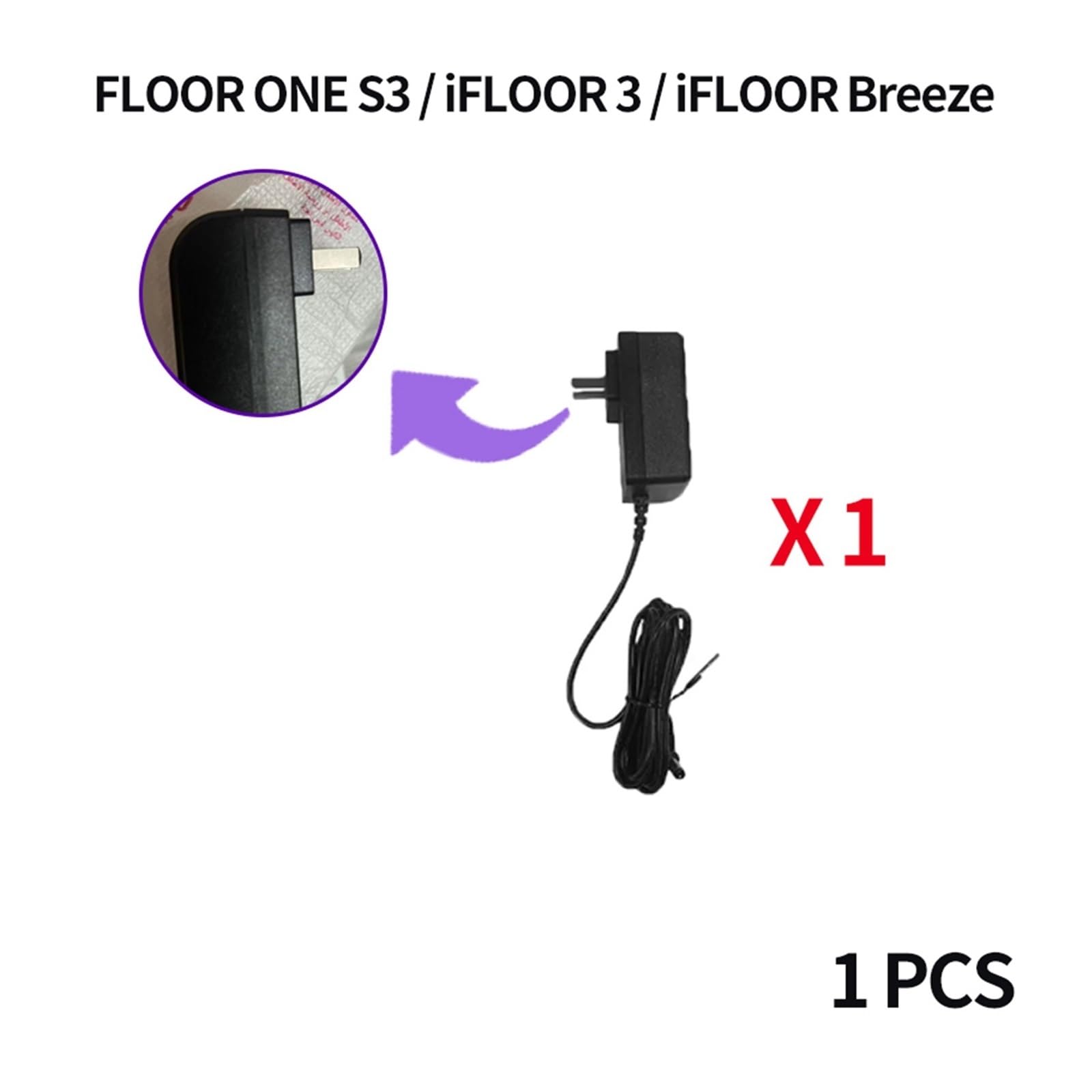 Base De Carga for Aspiradora En Seco Y Húmedo, Compatible Con Tineco,Floor One S3/IFLOOR 3/S3 Breeze, Adaptador De Base De Carga De Repuesto