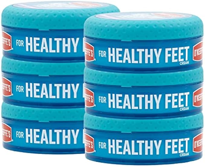 O'Keeffe's K0320001-6 Healthy Feet Foot Cream in Jar (6 Pack), 3.2 oz