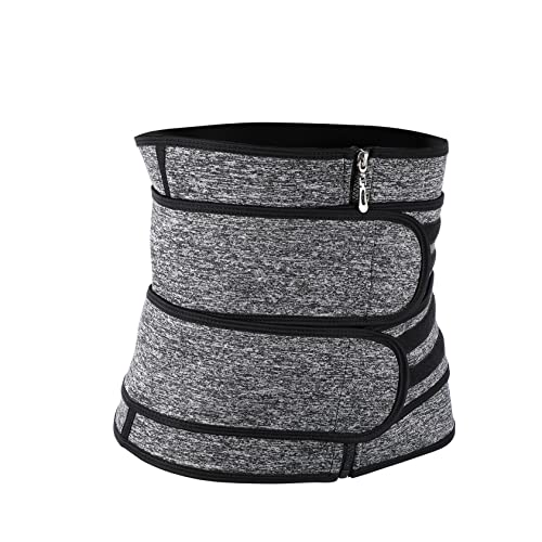 Faja lumbar femenina transpirable con cremallera para fitness miniatura 1