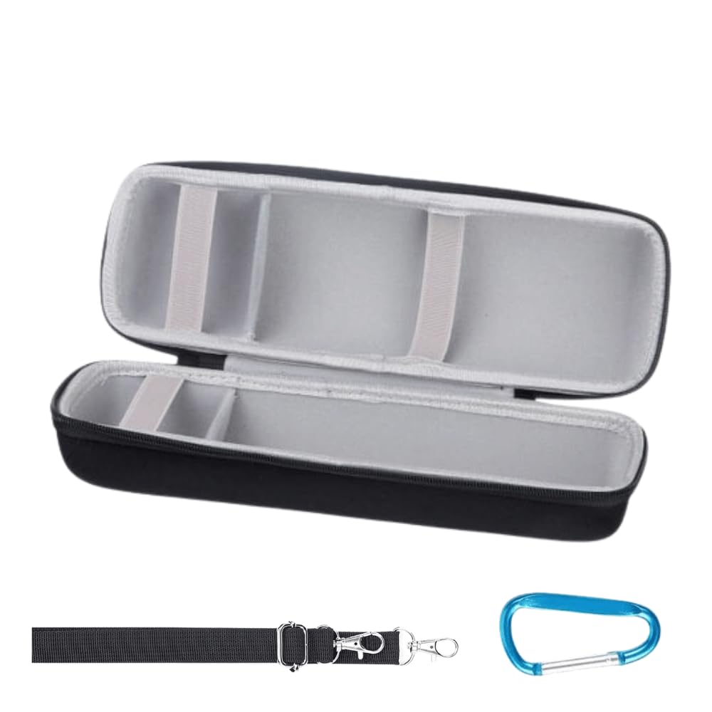 crysendo compatible with j-bl flip 3/4/ 5/6 bluetooth speaker | waterproof hard travel case storage bag pouch (speaker not included) (black)