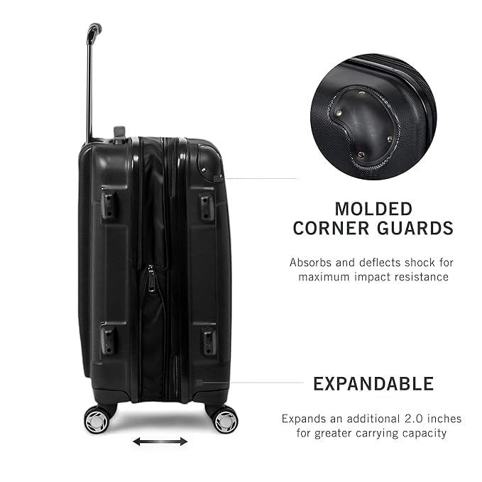 Image of Kenneth Cole Reaction Men's 28 inch Expandable Upright Carry-On One Size Black