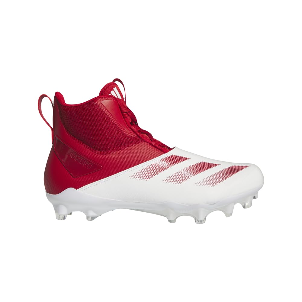 adidas Mens Adizero Chaos Football Sneakers Shoes - Red, White - Size 12.5 M