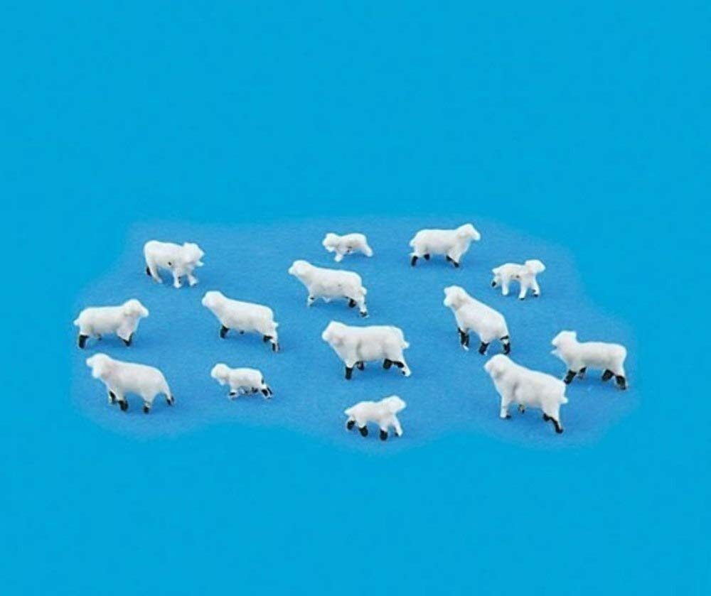 Modelscene 5177 Unpainted Sheep and Lambs Figure Set
