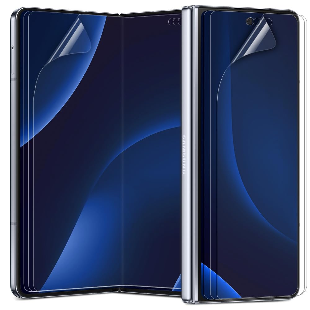 Diacube [3+3] for Samsung Galaxy Z Fold 6, Clear TPU+EPU Screen Protector [3 Pack Inside + 3 Pack Front] HD Clarity for Ultimate Protection, Scratch