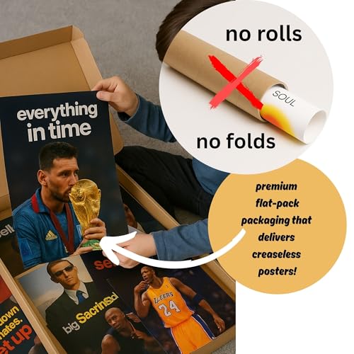 Image of Yellow Town India Hard Hitting Motivational Poster Kit | 21 MultiSized Posters + Wall Friendly Adhesive | A4,A5,A6 Art Prints | 300 GSM | Goal Oriented Room Decor for Men