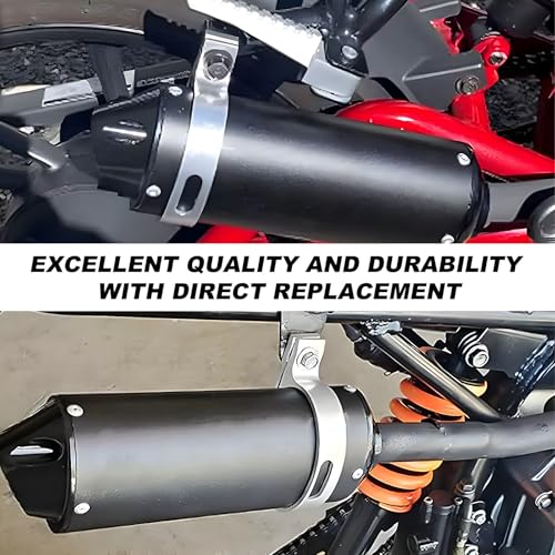 Image of KVAEY 28mm 1.1 inch Exhaust Silencer Muffler Clamp Gasket, Exhaust Muffler for 50CC 110CC 125CC Aluminum Exhaust Silencer Pipe with Metal Clamp, Motorcycle Accessories