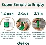 Diaper Dekor MINI Refills, 2 Count | ONLY Eco-Friendly Diaper Pail Refills Made With 70% Recycled Materials | Quicker, Easier & More Cost Effective than Trash Bags | Unscented