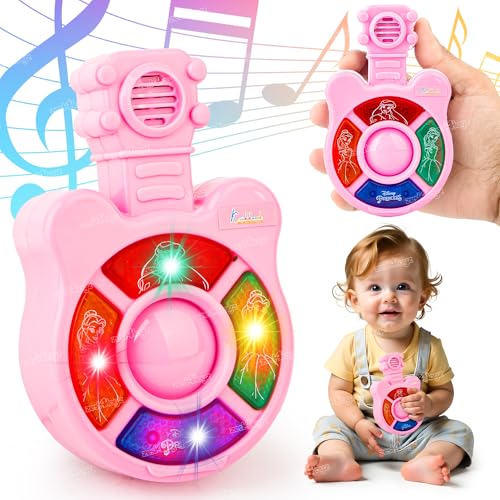 Image of Zest 4 Toyz Musical Guitar Toy for Kids with Colorful LED Lights and Sound Toy Battery Operated Baby Toys Musical Instrument Toys Birthday Gift for Kids Boys & Girls - Pink