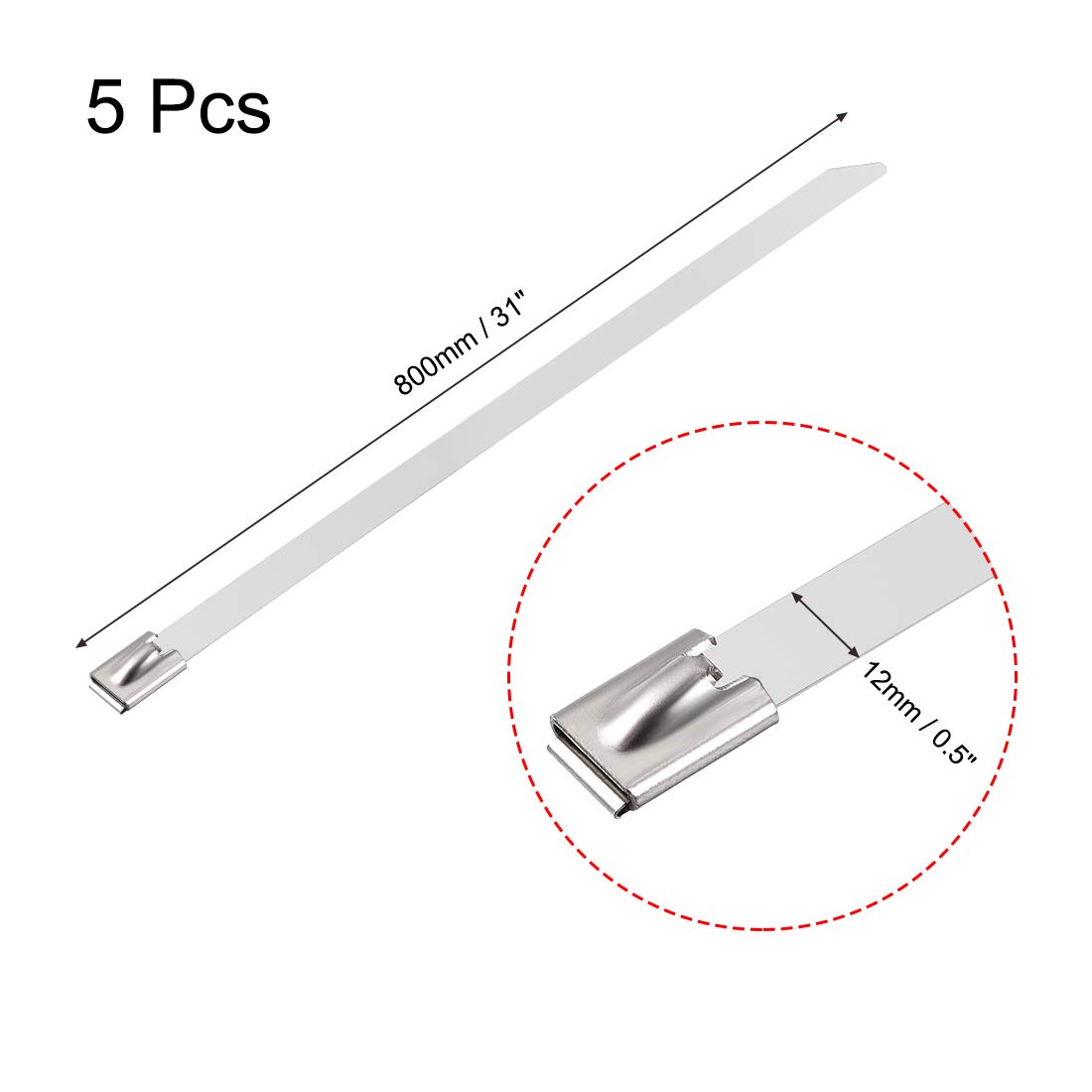 100pcs 2.5 * 100mm 2.5 * 150mm 2.5 * 200mm Self Locking Nylon Cable Zip Ties (Black 100Pcs,2.5X100mm)