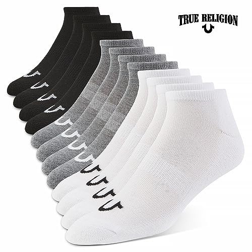 True Religion Mens Socks 6 & 12 Pairs No Show Socks for Men Premium Athletic Shoe Size 8-122