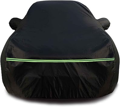 Plus Velvet Car Cover Compatible With Charade Copen Fourtrak Materia Sirion Terios Windproof Effectively Respond Rain Snow Hail Weather  Color Black , Size Sirion   Color Black , Size Sirio