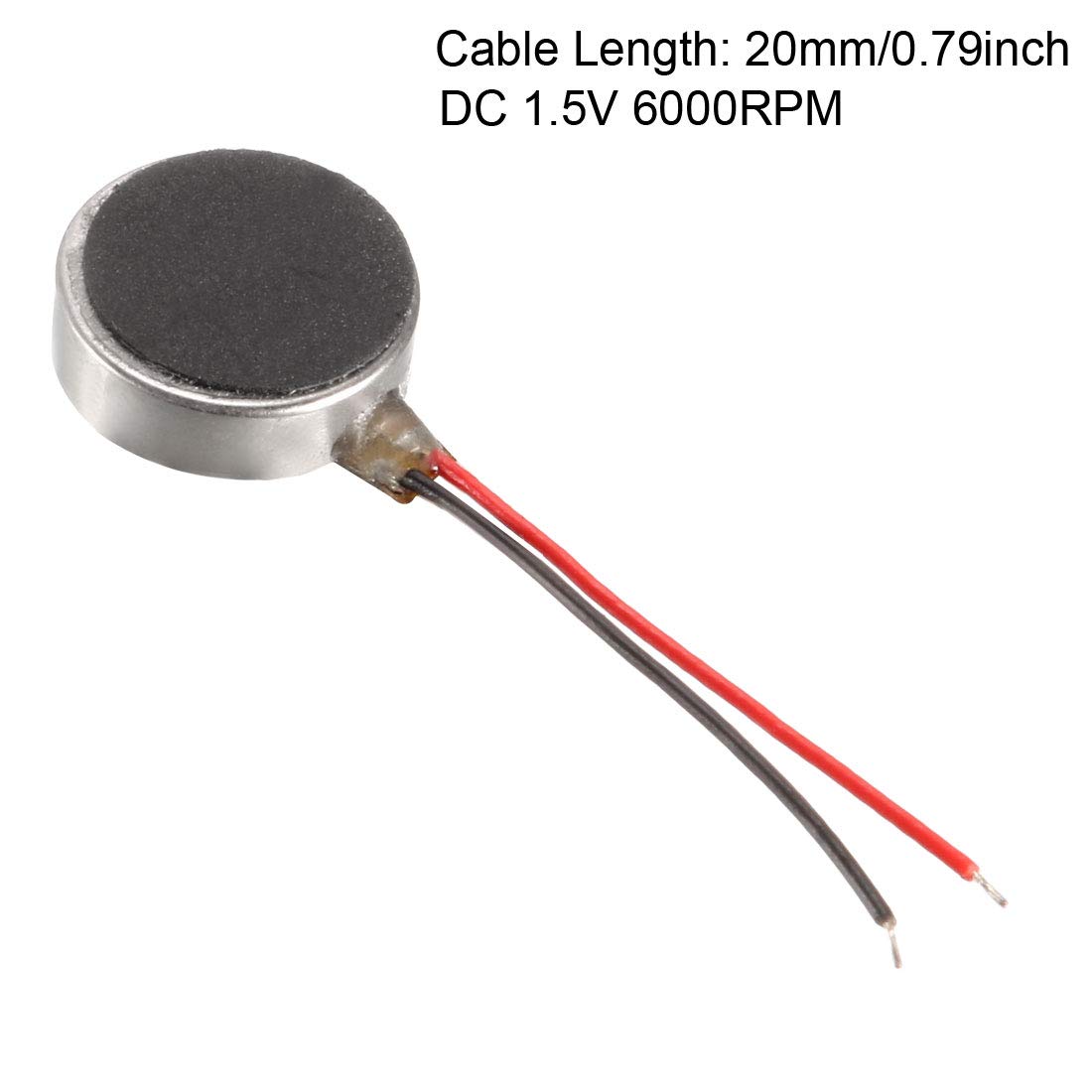 sourcing map Micro Motor de vibración de moneda plana DC 1.5V 6000RPM 10x 3mm para teléfono celular 5 unidades