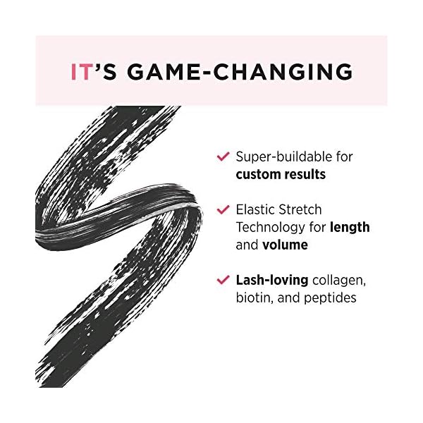 IT-Cosmetics-Superhero-Mascara-Super-Black-Elastic-Stretch-Volumizing-Lengthening-Mascara-Lifts-Separates-Conditions-Lashes-With-Collagen-Biotin-Peptides-03-fl-oz IT Cosmetics Superhero Mascara â Super Elastic Stretch Black Mascara for Volume & Length - Volumizing Mascara with Collagen, Biotin & Peptides â Suitable Makeup Mascara for Sensitive Eyes
