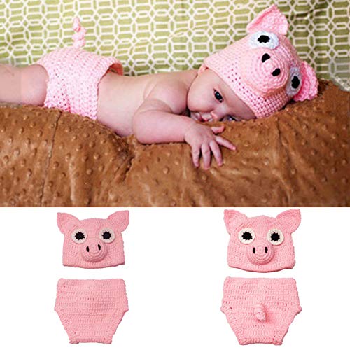 Image of SUNBABY Newborn Photography Props Baby Knitting Wool Material Photography Costume Cute Animal Style Baby Crochet Clothes