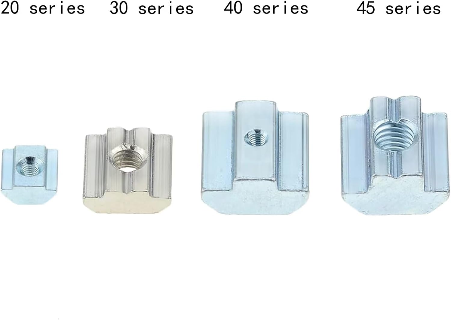 30Pcs 2020 Series T Slot Sliding Nuts Hammer Nut Block Square Nuts M3 T Nuts Tee for Aluminum Extrusion with Profile 2020 Sereis Slot 6mm，for CNC Router Build Rail 3D Printer (M3)