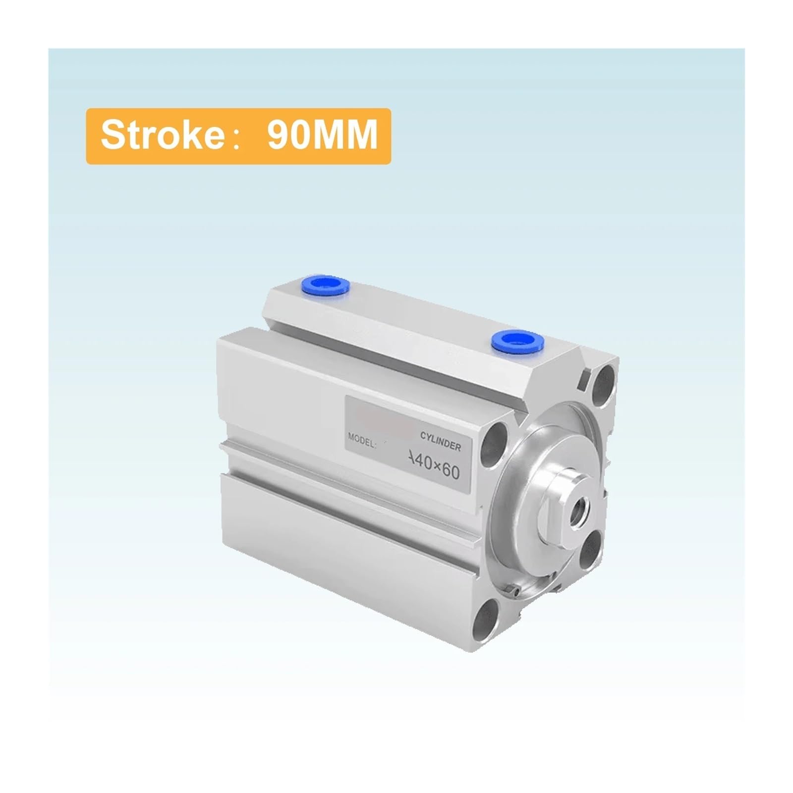 Drobny cylinder pneumatyczny o podwójnym działaniu, otwór 20/25/32 mm, opcjonalny skok 5-100 mm z zderzakiem do automatyzacji | Cylinder pneumatyczny (Stroke-10 mm, Bore-20 MM)