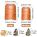 8 Pcs Hand-Working Sewing Thimble, Adjustable Metal Finger Protectors for Sewing, Leather Thimbles for Hand Quilting, Thimbles for Hand Sewing, Sewing Needles, Hand Embroidery Craft