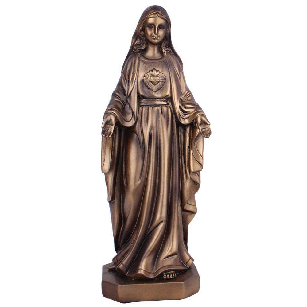 Statue de Maria en résine : décoration de figure abstraite moderne pour salon