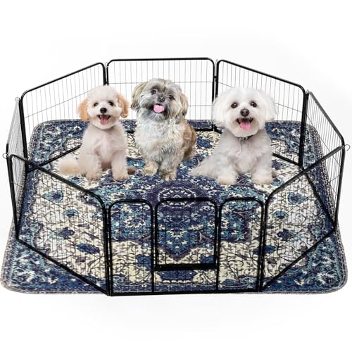 Image of PUPIBOO Washable Pee Pads for Dogs & Cats 54x 54 Super Absorbent Reusable Puppy Training Pads - 100% Waterproof, Leak-Proof, Non-Slip Pet Pads for Housebreaking, Whelping & Indoor Floor Protection