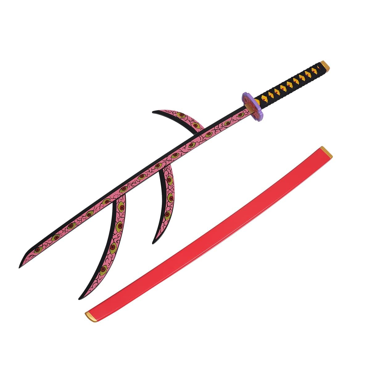 KENMA Adult & Kid Demon Slayer Kokushibo Nichirin Katana For Cosplay Lifesized Wooden Anime Accessory Collectible Toy (B0CQNVS98D) Amazon Price History, Amazon Price Tracker