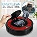 SereneLife Robot Vacuum Cleaner and Dock - 1500pa Suction w/ Scheduling Activation and Charging Dock - Robotic Auto Home Cleaning for Carpet Hardwood Floor Pet Hair - Pure Clean PUCRC95, Red