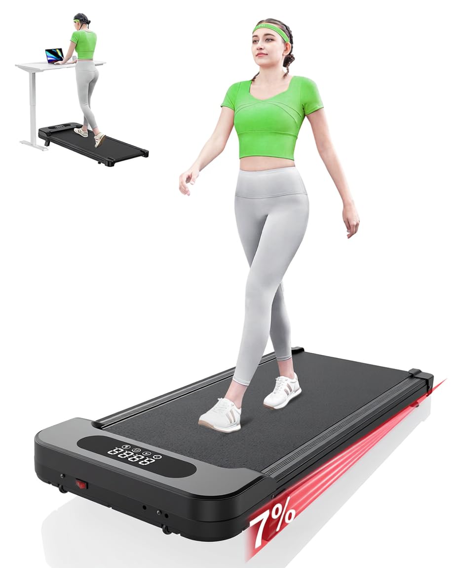 Cinta de Correr y Andar 3 en 1 con Inclinación 7% – Caminadora Eléctrica Silenciosa, 8 km/h, Motor 2,5 CV, Sistema de Amortiguación, Pantalla LCD, 130 kg Máx – Uso en Casa y Oficina