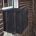 LBG Products Premium Outdoor Winter AC Window Unit Black Cover,Heavy Duty Air Conditioner Defender for Standard American AC Window Unit,Bottom Covered