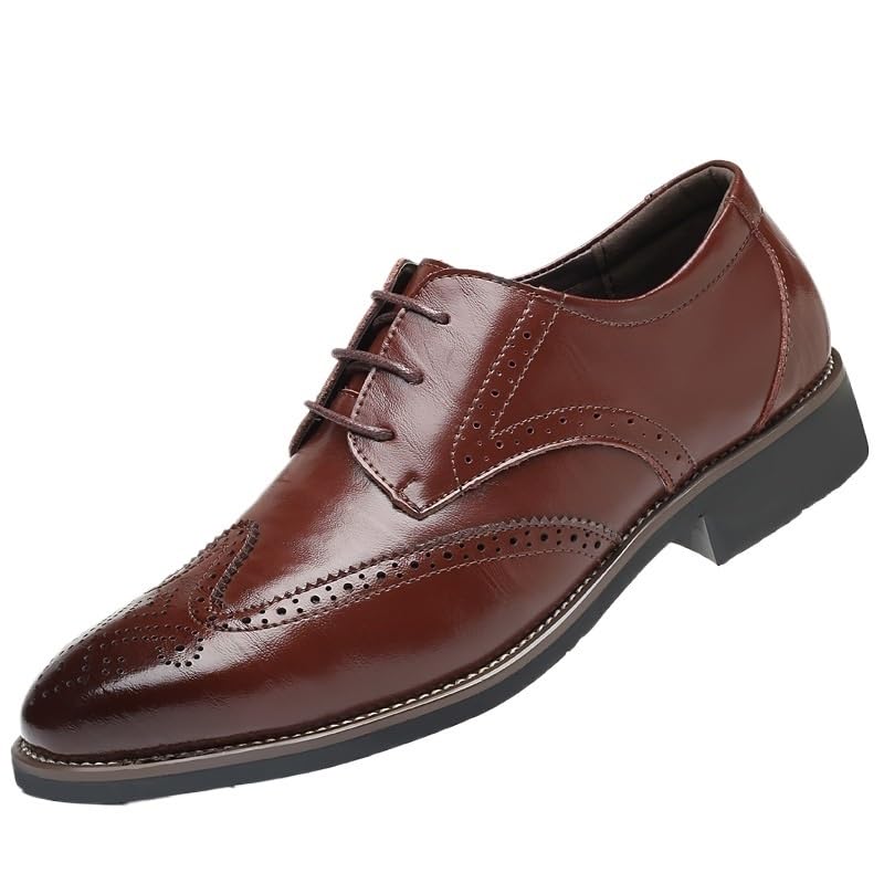 Dress Oxford Shoes for Men Lace Up Men's Shoes Soft Bottom Loafers Youth Business Casual Shoes Extra-Large Breathable