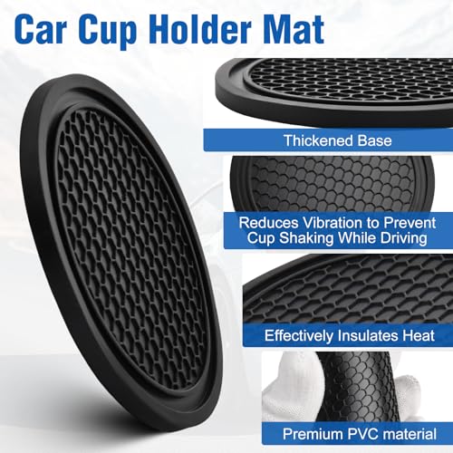 Divisor para portavasos con 2 posavasos antideslizantes para Subaru miniatura 4