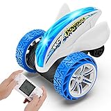 joylink Ferngesteuertes Auto, 2.4Ghz RC Stunt Auto Ferngesteuerter Buggy Auto mit LED-Licht 360° Rotation Schneller Off-Road Auto mit 9 Arten von Minispielen Kinderspielzeug Geschenk (Blau)
