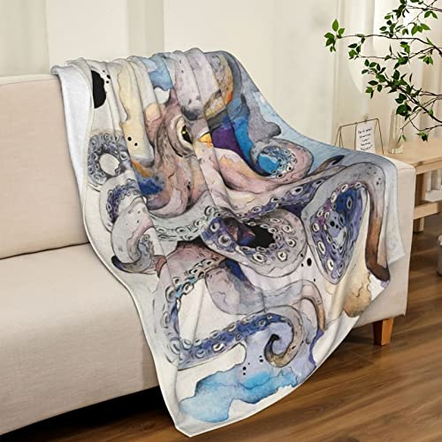 Couverture flanelle pieuvre pour éliminer le froid sans poids excessif - 4