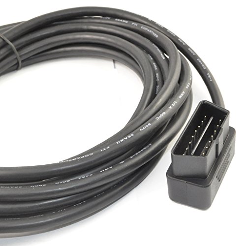Cable OBD II 16 pin de 5m con conector en ángulo recto para evitar tirones en el salpicadero 6