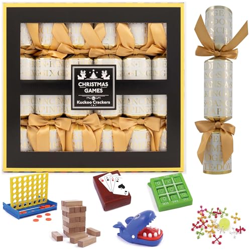 Olde English Crackers Christmas Games Party Favors - Set of