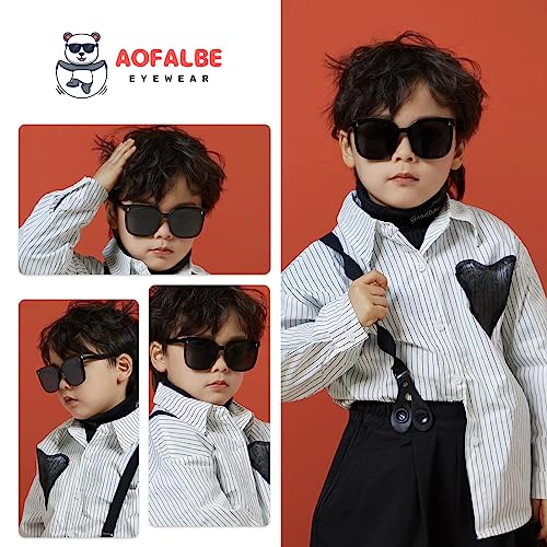 Kids Sunglasses - Mirrored Flexible Sunglasses for Girls & Boys, Toddler UV400, Age 3-102