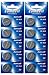 Produktbild 10 x CR2032 3V Lithium Knopfzelle 210 mAh (2 Blister a 5 Batterien) CR-2032, DL2032, ECR2032, L14, 5004LC, EA-2032C EINWEG