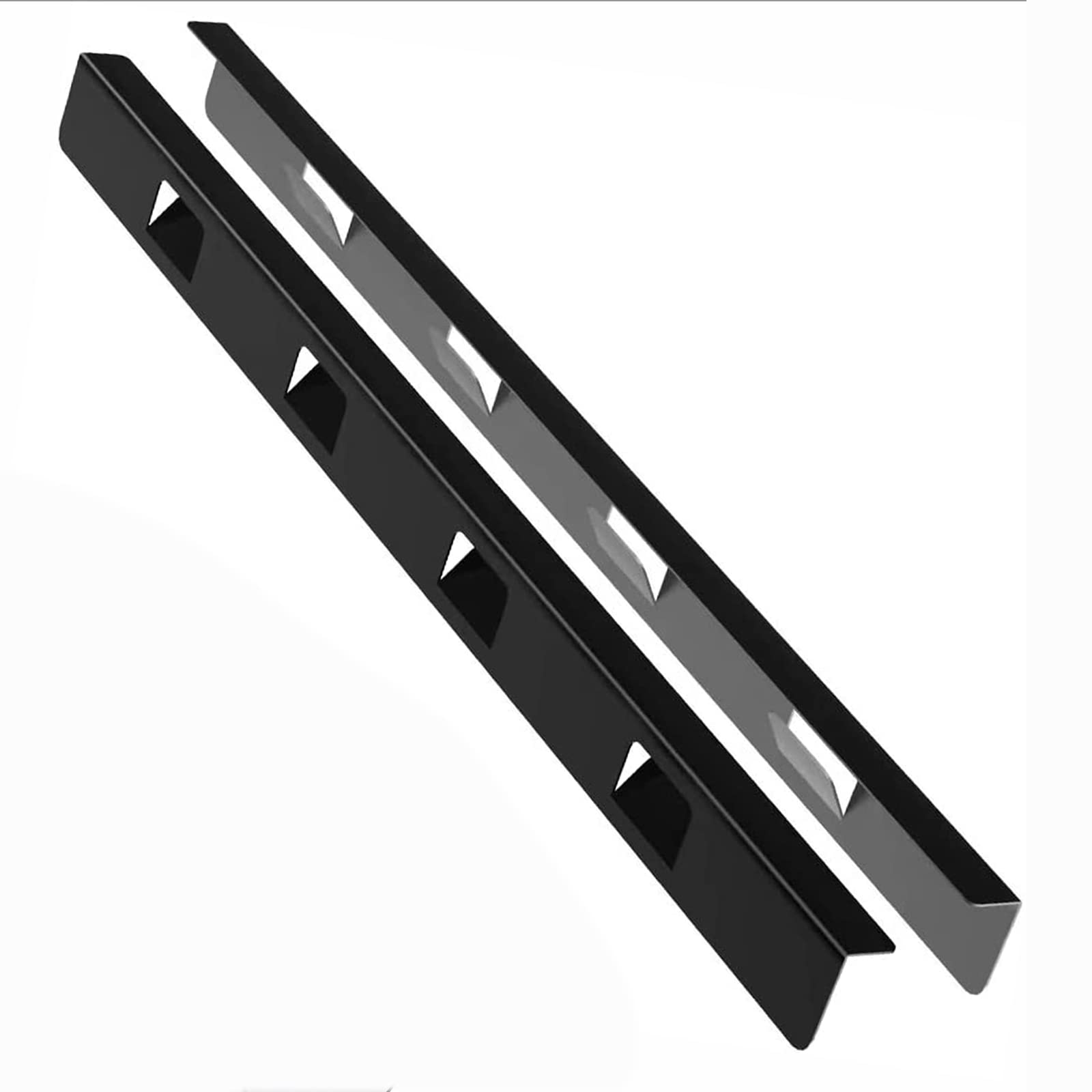 MOFINO Stove Gap Covers 316 Stainless Steel (2 Packï¼‰, Stove Guards, Kitchen Stove Counter Gap Cover, Stove Gap Filler, Heat Resistant and Easy to Clean, 23.2 In Matte Black