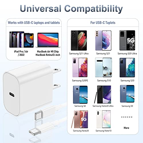 iPhone 17 16 15 Fast Charger 20W USB C Charging Block for Apple iPhone 17 Pro Max 17 Air 16 - image 7