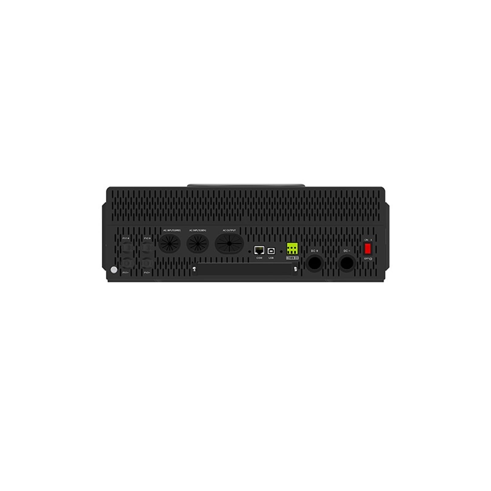 Sistema off-grid domestico con inverter solare e accumulo di energia. Inverter fotovoltaico da 12KW con MPPT integrato