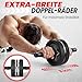 FUNFLEX Bauchroller - Bauchmuskeltrainer Set - Oberkörpertrainings Pack - Home Gym Equipment - Heimfitnessgerät für Männer & Frauen - Ganzkörpertraining - effektives Bauch Muskel Training Zuhause