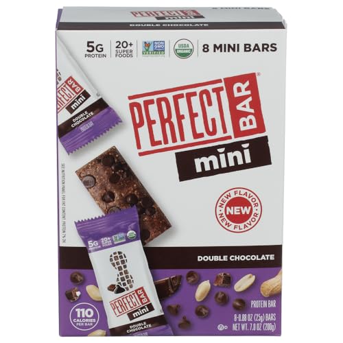 Perfect Bar Organic Mini Double Chocolate Bar 8 Count 0.88 OZ
