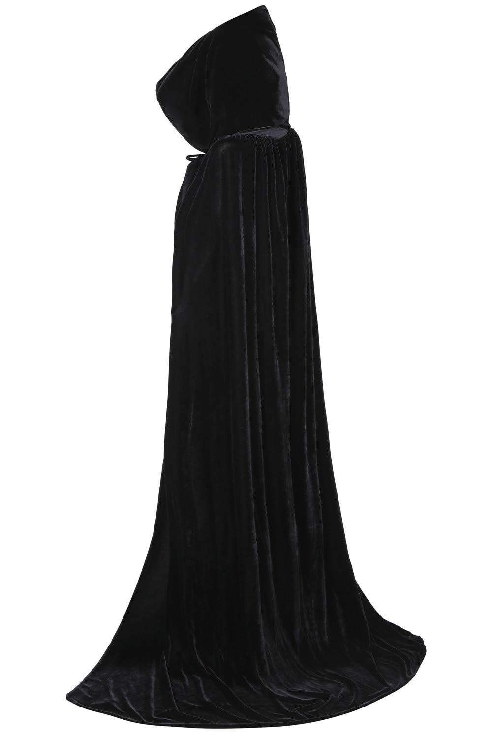 ALIZIWAY Deluxe Hooded Cape Cloak Thick Velvet with Hood for Adults Men Women Cosplay Halloween Christmas