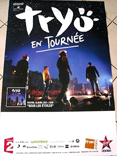 Affiche Tryo 80X120Cm habillez facilement un grand mur vide