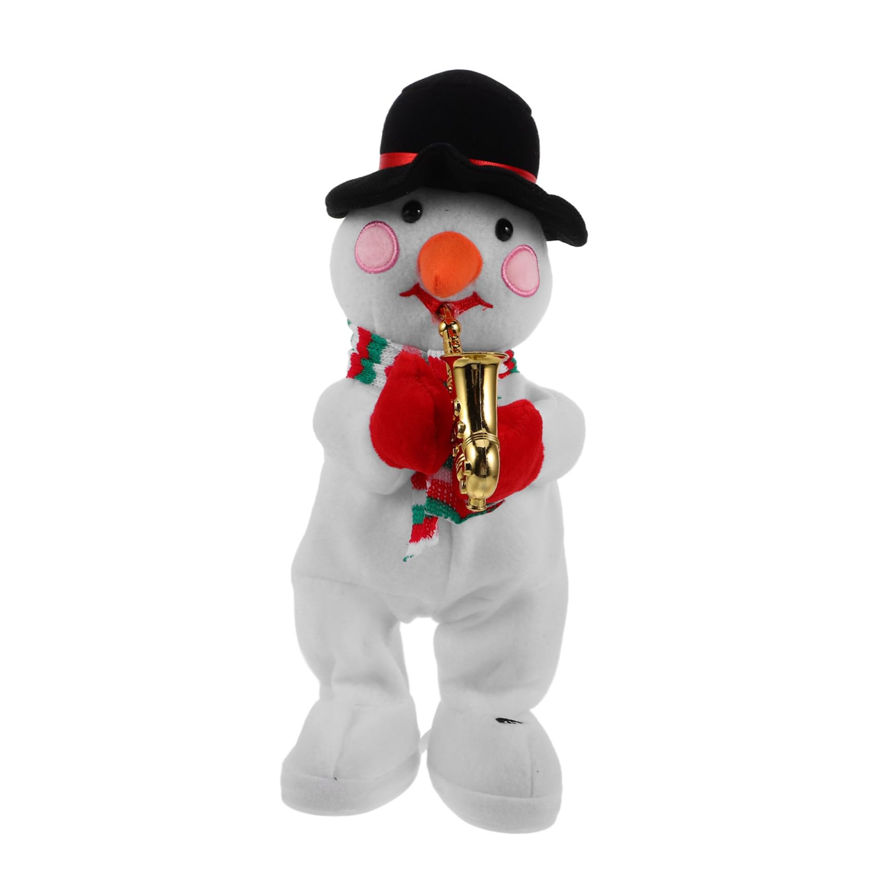 Muñeco de Peluche Eléctrico Navideño con y Movimiento Figura de Muñeco de para Decoración de Hogar Oficina y Tiendas Invierno
