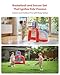 QPAU 2-in-1 Inflatable Toddler Basketball Hoop & Soccer Goal Set, Indoor Outdoor Sports Center Toys for Kids, Baby Toddlers Birthday Gift for 1 2 3 4 5 Year Old Boys Girls